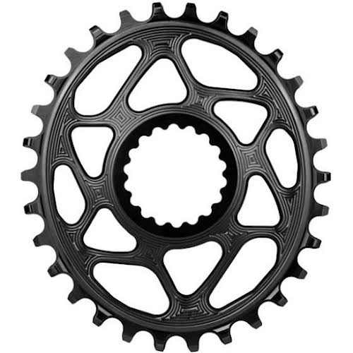 Absolute Black Spiderless E*Thirteen DM Oval Chainring