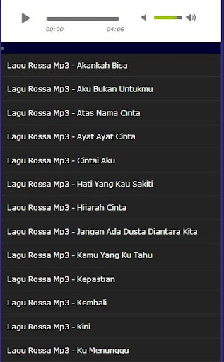 Kumpulan Lagu Rossa Mp3