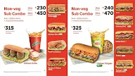 Subway menu 1