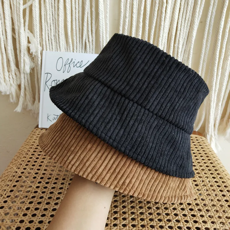 Title 10, Japanse pure kleur warme corduroy vissershoed v...