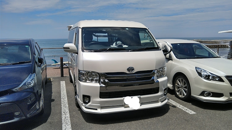 ハイエースバンの医療従事者に感謝とエールを‼️・サーフィン・父の日に関するカスタム事例の投稿画像1枚目