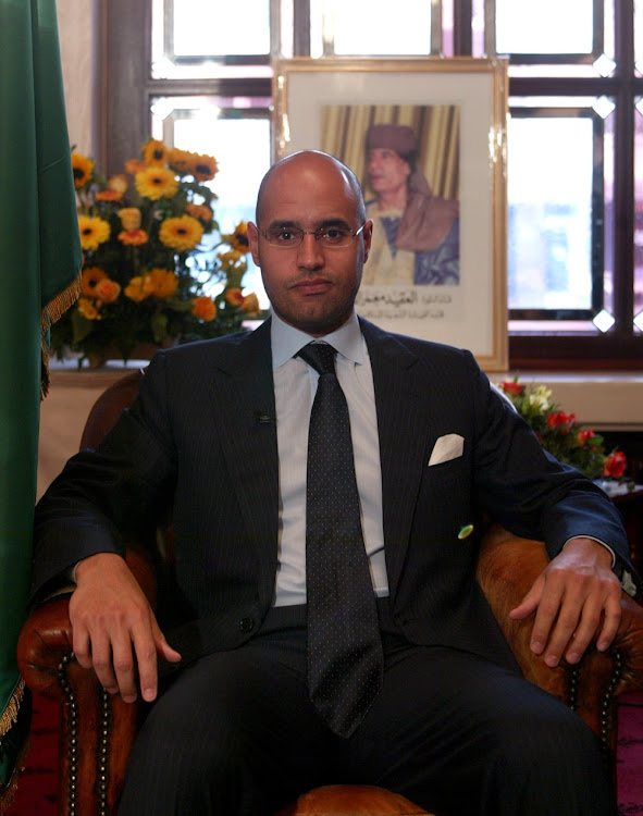 Saif al-Islam al-Gaddafi, son of Libya's former leader Muammar Gaddafi, registers as a presidential candidate in Sebha.