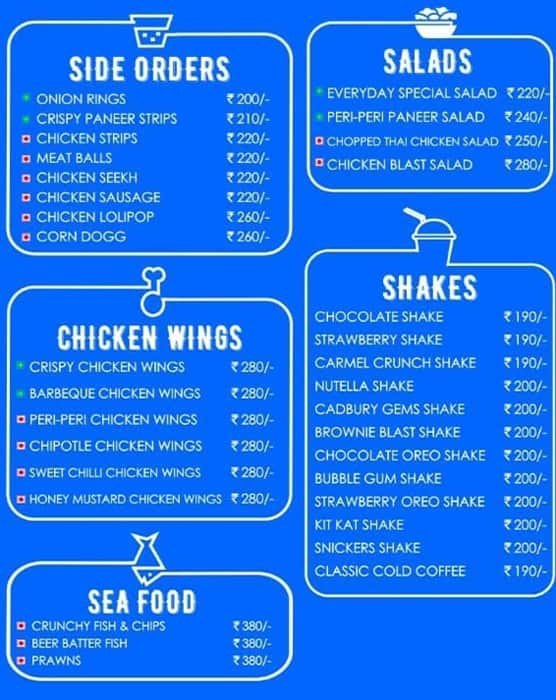 House Of Burgers menu 