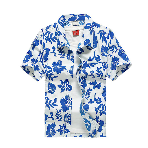 Title 6, Printed beach short sleeve shirt