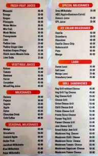 Juice Junction menu 1