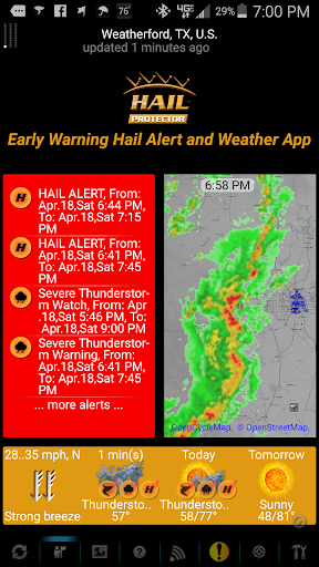 Early Warning Hail Alerts