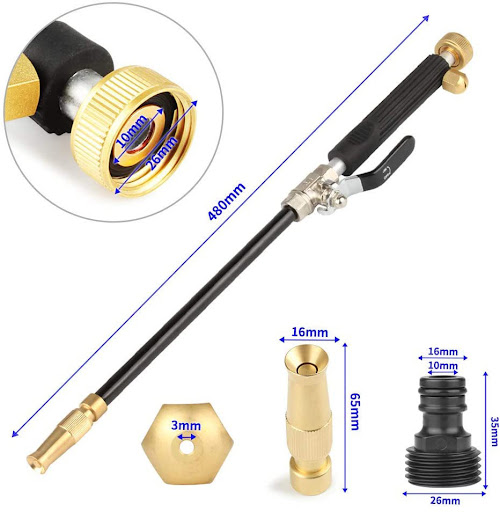 Title 1, High Pressure Adjustable Nozzle Garden Car Wash...