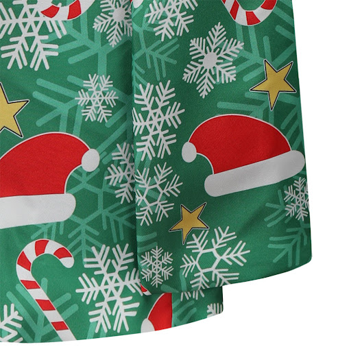 Title 8, Mens Christmas Printing Casual Suit Jacket Fes...