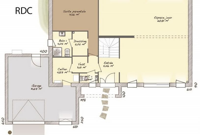  Vente Terrain + Maison - Terrain : 900m² - Maison : 242m² à Servaville-Salmonville (76116) 