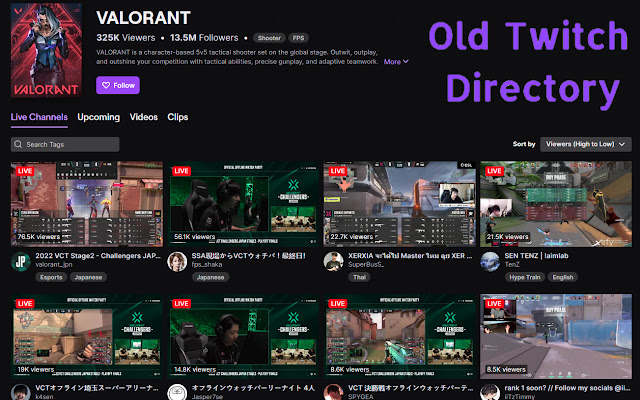 Twitch Directory Redirect chrome extension