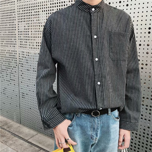 Title 6, Mens Handsome Korean Style Student Casual Shir...