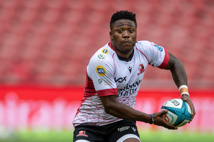 Wandisile Simelane of the Emirates Lions.