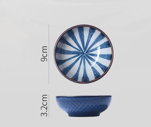 Title 1, Hand-painted ceramic small dish, retro style, p...