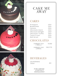 Cake Me Away menu 1