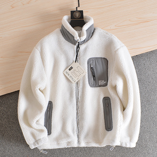 Title 34, Mens Fleece Autumn Winter Stand Collar Fleece ...