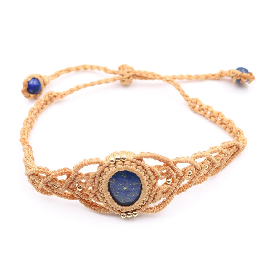 Title 5, Bracelet ovale vintage en améthyste naturelle r...