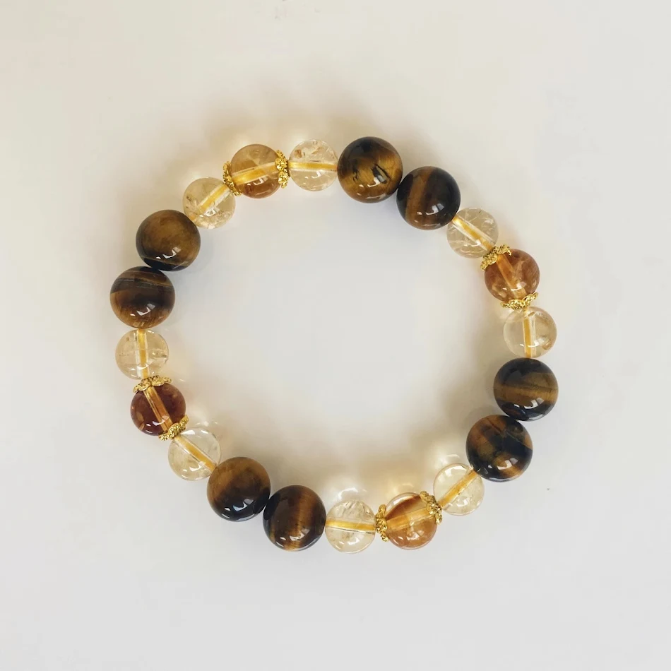 Dames kristallen armband speciaal ontwerp Natuurlijke citrien Geluk & Vreugde Sieraden cadeau voor haar Edelsteen armband