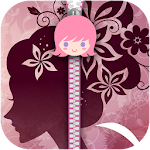 Girly Sweet Zipper Lock Screen Apk