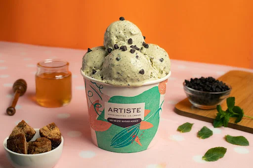 Mint Choco Chips Ice Cream 600 Ml