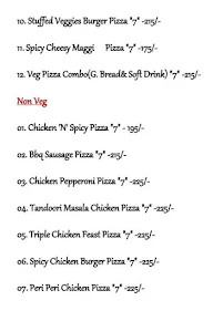 Full Moon Pizza menu 2