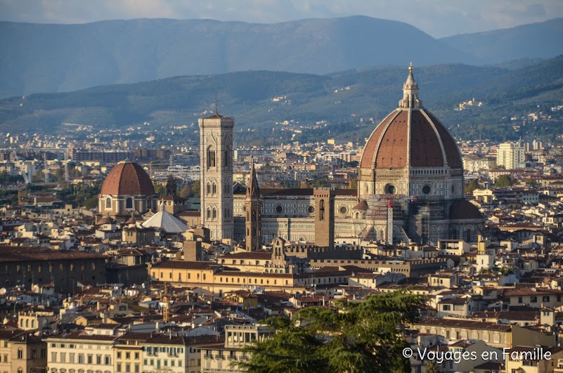 Vue sur Florence depuis San Miniato