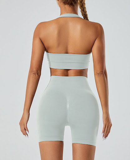 Title 19, U-collar Halter Bra Outer Wear Shockproof Runni...