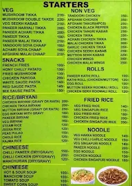 Ambarsariya menu 2