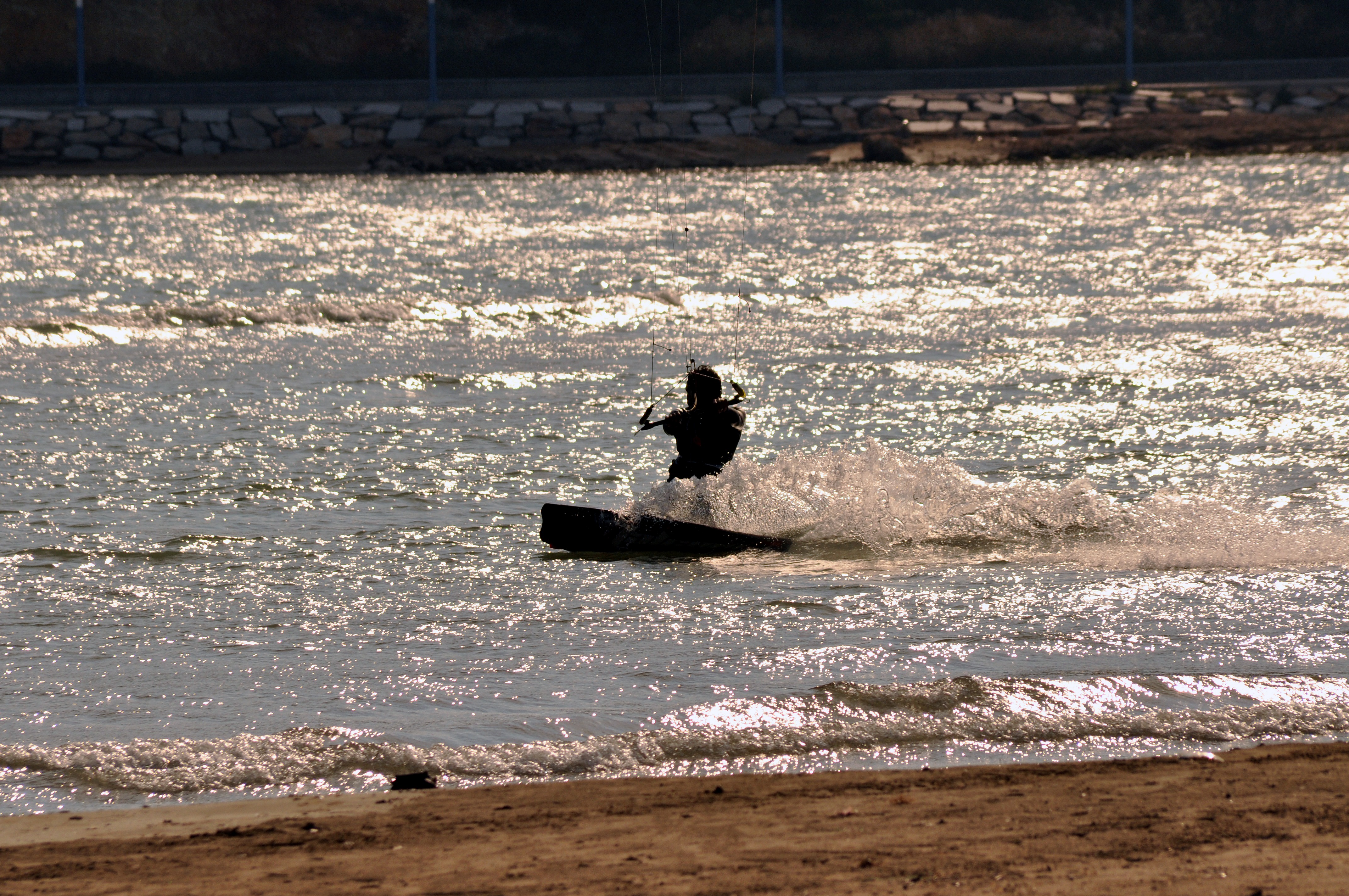 Kite Surfer a Peniscola (Spagna) di Ricky Viccarini