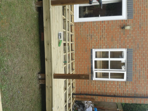 Decking in progress in London