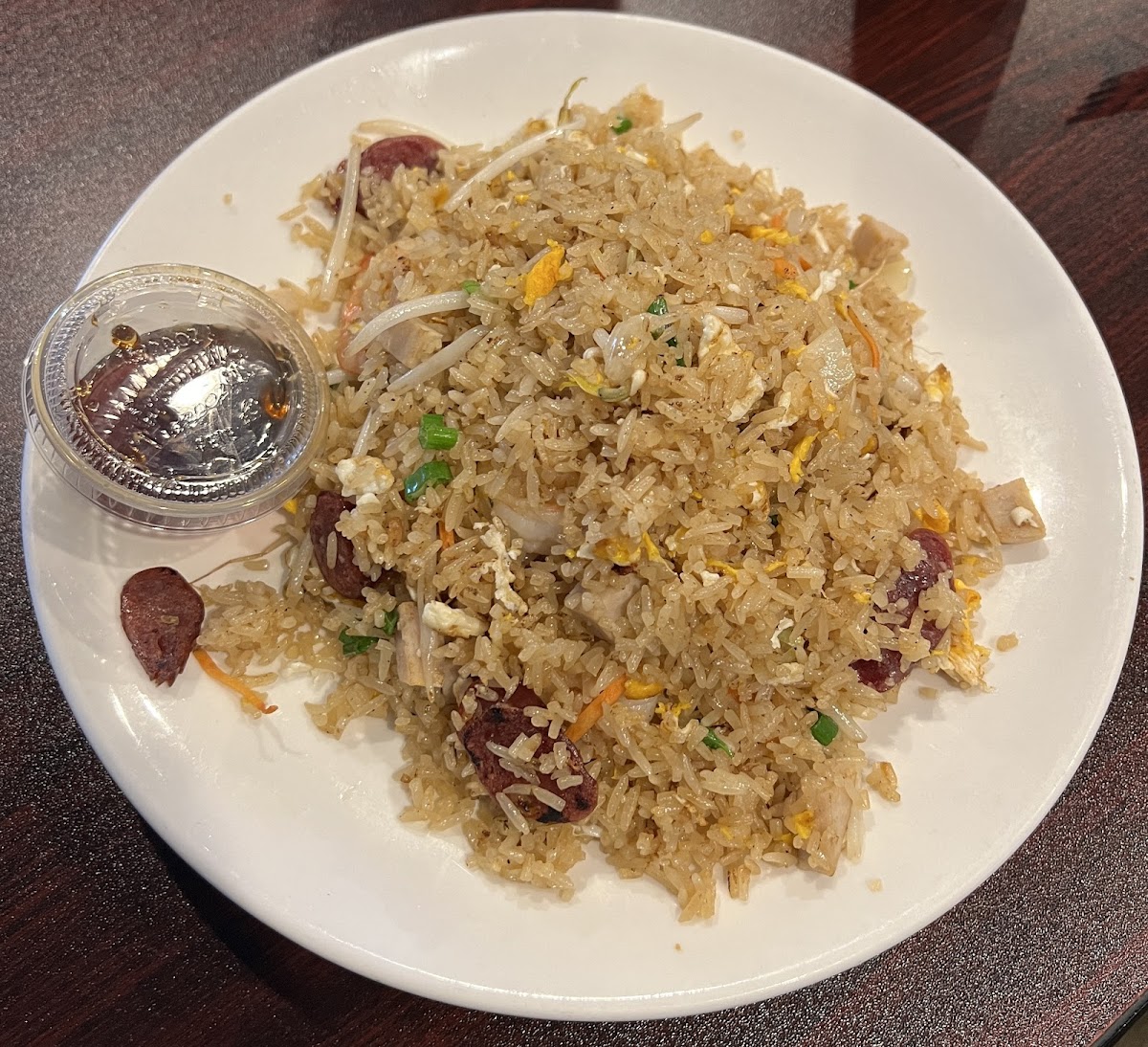 House special fried rice (GF soy sauce)