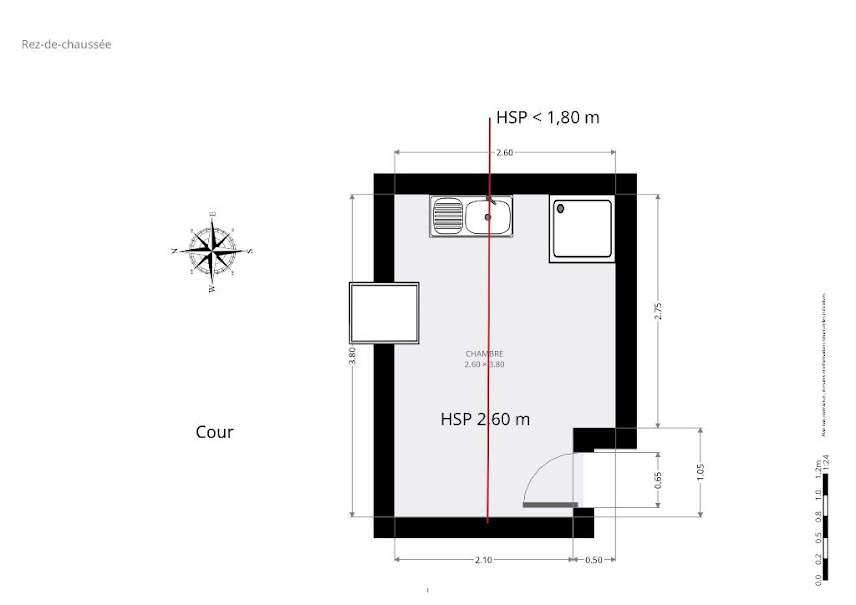 Vente appartement 1 pièce 9 m² à Paris 7ème (75007), 95 000 €