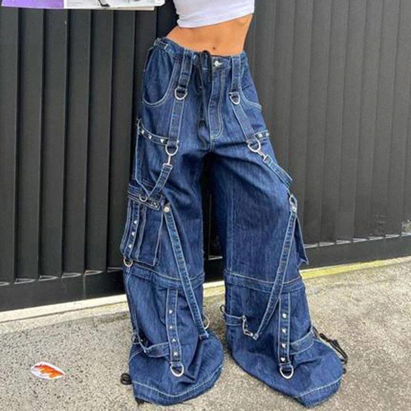 Title 5, Pantalon de nettoyage à franges ample avec bouc...