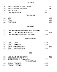 The Barbeque Busters menu 1