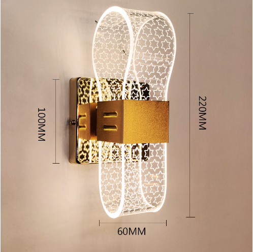 Dimbare Acryl Achtergrond Muur Gangenverlichting. Creëer een moderne sfeer in huis met deze aanpasbare en stijlvolle verlichting.