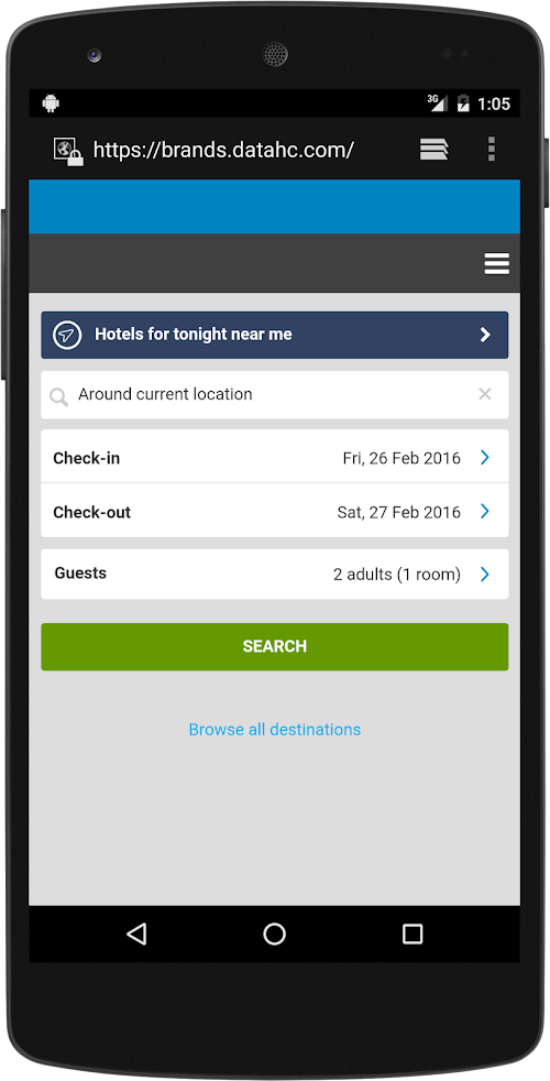 Android application FindHotel - Hotels Search screenshort