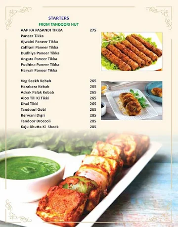 Cafe - The Multi Cuisine Restaurant menu 