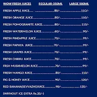 Wow Delux Lassi menu 2