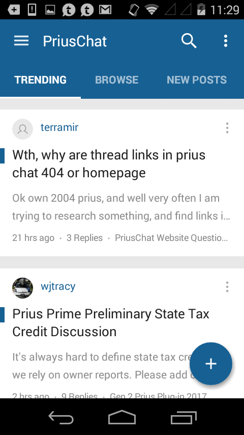 PriusChat Screen 1