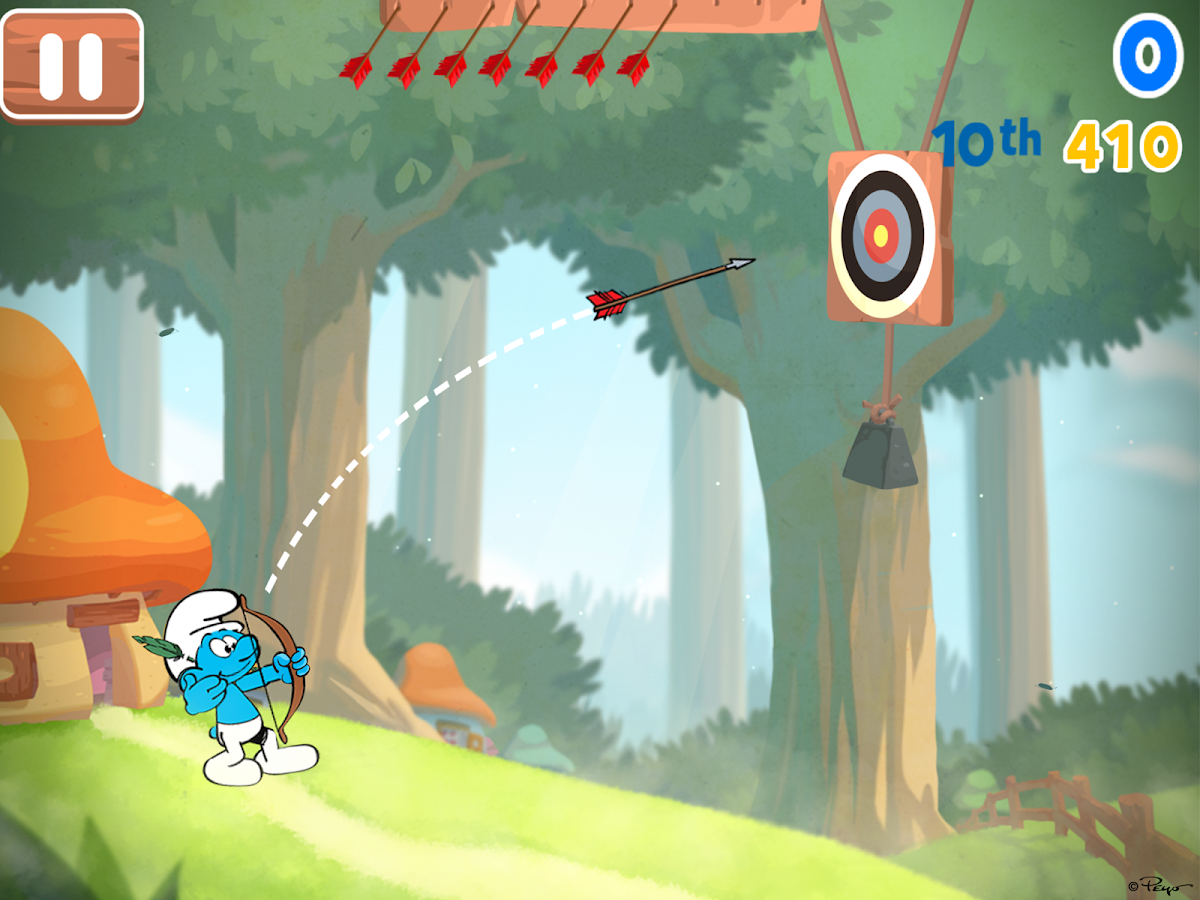  Os Jogos Smurf: captura de tela 