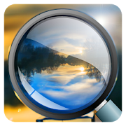 Magnifier With Flashlight & Brightness  Icon