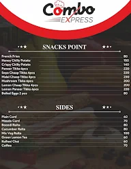 Combo Express menu 1