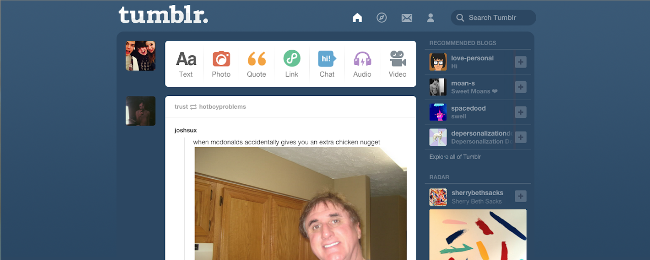 Old Tumblr Dashboard Preview image 2