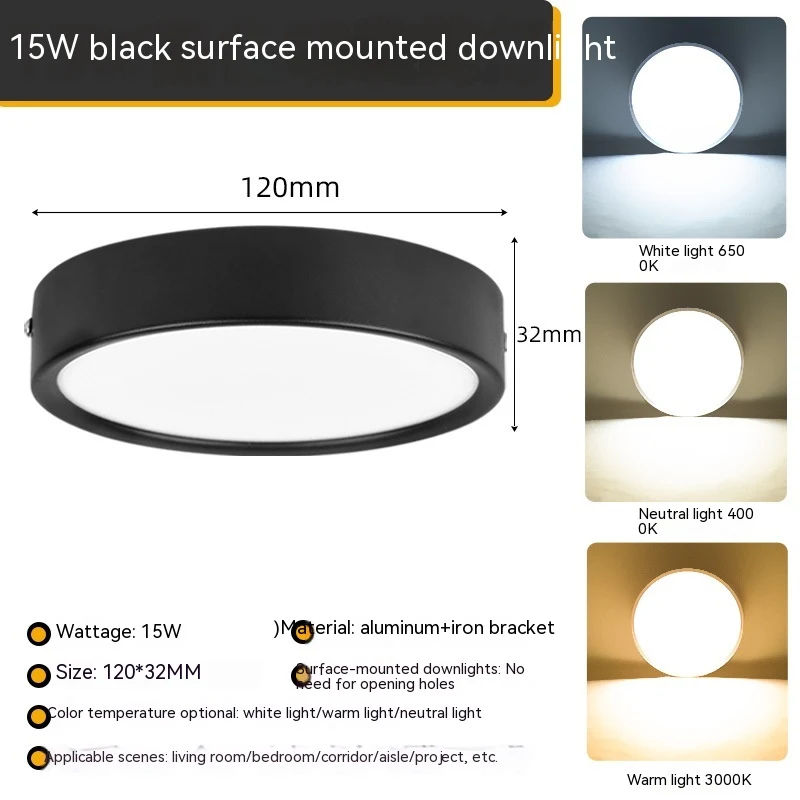 Ultra-dunne opvouwbare LED-downlight voor huishoudelijk gebruik zonder boren Eenvoudige installatie Moderne en heldere verlichting