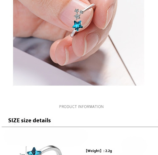 Title 9, XINGX Heart Decoration Rhinestone Index Finger ...