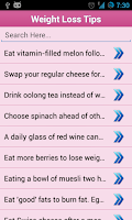 How to Lose Weight Loss Tips Screenshot