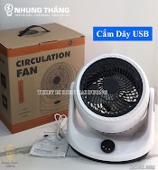 Quạt Để Bàn Mini Cao Cấp Qb - F9 - Điều Hoà Tuần Hoàn Lưu Thông Khí - 3 Tốc Độ Gió - Xoay 280 Độ - Có Video