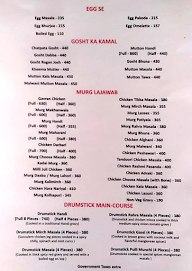 Takshashila Hotel menu 6