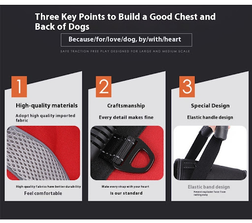 Title 7, Medium to Large Dog Harness Anti-Pull Breathabl...