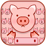 Cover Image of Скачать Cute Little Piggy Keyboard Theme 1.0 APK