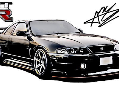 [最新] かっこいい gtr イラスト 232727